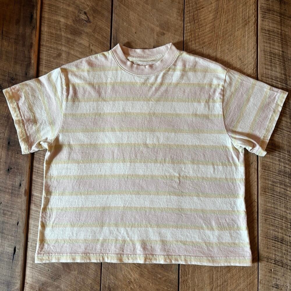 BDG Urban Outfitters Pastel Stripe Crewneck Tee Women’s Size XS